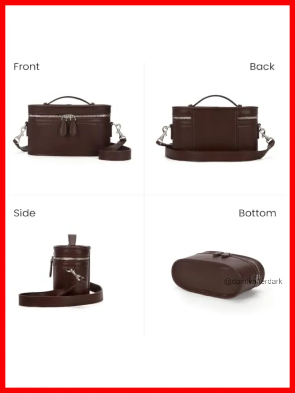 Box Crossbody Purse with Top Handle & 2 Straps, Structured Square Handbag, PU